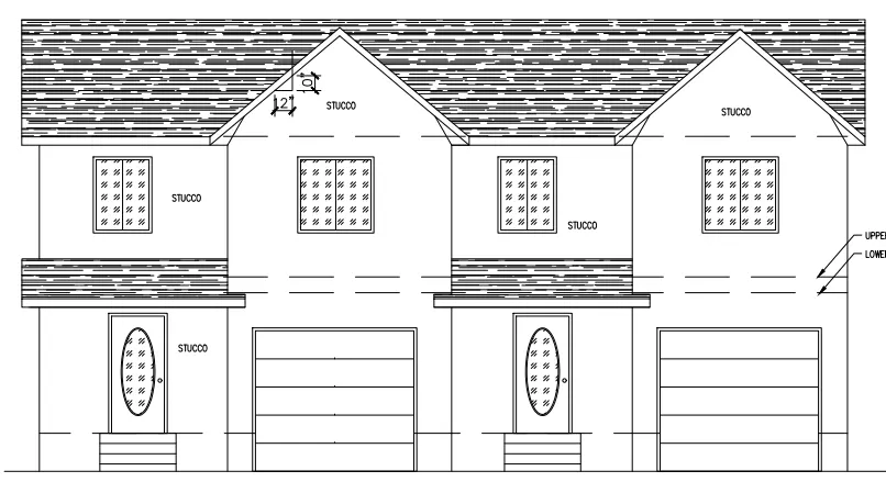 989 Harmony Drive front view plan